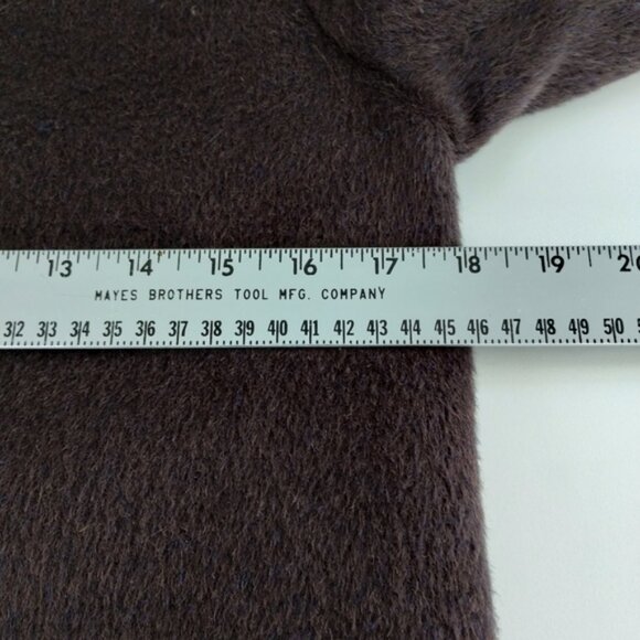 Cos Alpaca Wool Blend Cropped Fur Coat Jacket Size 4 Brown Quiet Luxury - Picture 6 of 12